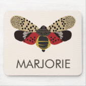 Gepunkteter Lanternfly-Bug Personalisiert Mousepad (Vorne)