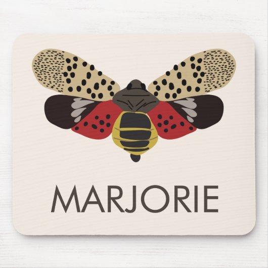 Gepunkteter Lanternfly-Bug Personalisiert Mousepad (Vorne)