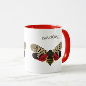 Gepunkteter Lanternfly-Bug Personalisiert Tasse (VorderseiteRechts)