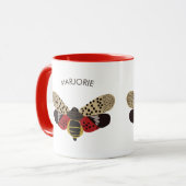 Gepunkteter Lanternfly-Bug Personalisiert Tasse (Vorderseite Links)