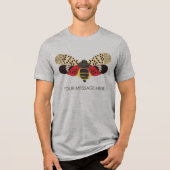 Gepunkteter Lanternfly-Bug Personalisiert Tri-Blend Shirt (Vorderseite)