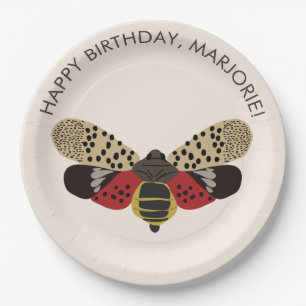 Gepunkteter Lanternfly Bug Personalisiertes Party Pappteller