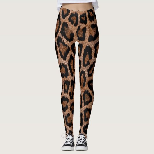Gepunkteter Leopard für Tiere Leggings (Vorderseite)