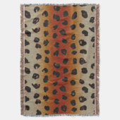 Gepunkteter Leopard-Tierdruck-Musterthrow-Decke Decke (Vorderseite Vertikal)