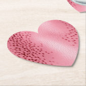 Gepunkteter Leopardendruck, rosa Untersetzer (angewinkelt)