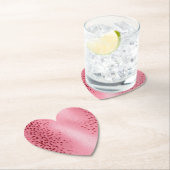 Gepunkteter Leopardendruck, rosa Untersetzer (Vor Ort)