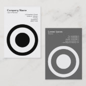 Gepunkteter Mittelkreis II Visitenkarte (Vorne/Hinten)