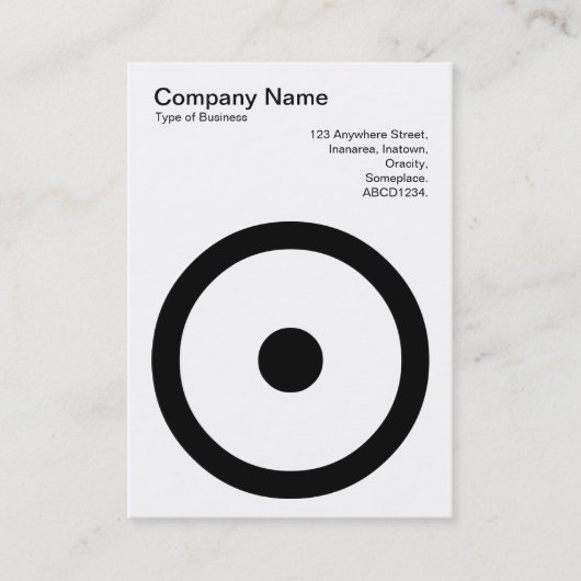 Gepunkteter Mittelkreis Visitenkarte (Vorderseite)