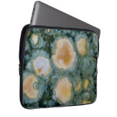 Gepunkteter Ozean-Jasper Laptopschutzhülle (Vorne Rechts)