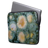 Gepunkteter Ozean-Jasper Laptopschutzhülle (Vorderseite Links)