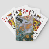 Gepunkteter Ozean-Jasper Spielkarten (Rückseite)