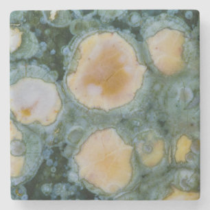 Gepunkteter Ozean-Jasper Steinuntersetzer