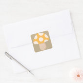 Gepunkteter Pilz Quadratischer Aufkleber (Umschlag)