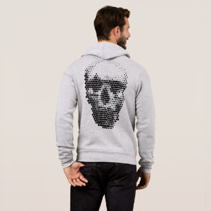 Gepunkteter Schädel Hoodie