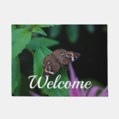 Gepunkteter Schmetterling Begrüßungstor Fußmatte (Vorderseite)