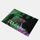 Gepunkteter Schmetterling Begrüßungstor Fußmatte (Schrägansicht)