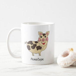 Gepunkteter Schwein-individueller Name TANs Kaffeetasse