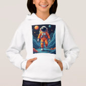 Gepunkteter Spaceman Pullover Hoodie (Vorderseite)