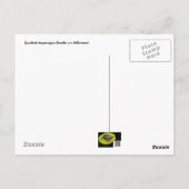 Gepunkteter Spargelkäfer auf der Milkweed Postkart Postkarte (Rückseite)