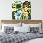 Gepunkteter Streak: Geparden auf der Jagd Leinwanddruck (Insitu (Schlafzimmer))