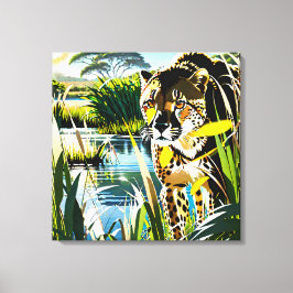 Gepunkteter Streak: Geparden auf der Jagd Leinwanddruck