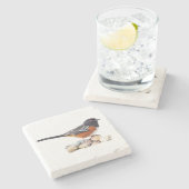 GEPUNKTETER TOWHEE STEINUNTERSETZER (Seitenansicht)