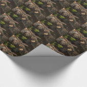 Gepunkteter Tree-Monitor Geschenkpapier (Ecke)