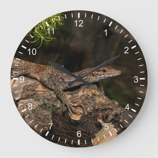 Gepunkteter Tree-Monitor Große Wanduhr (Vorderseite)