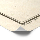 Gepunkteter Trunk Fish Vintage Blockdruck Poster (Ecke)