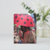 Gepunkteter Umbrella Tattoo Giro del Malcantone Postkarte (Stehend Vorderseite)