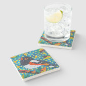 Gepunkteter Zahn Steinuntersetzer (Seitenansicht)