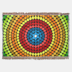 Gepunktetes abstraktes Mandala-Kunstdesign-65904 Decke