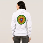 Gepunktetes abstraktes Mandala-Kunstdesign-65904 Hoodie (Schwarz voll)