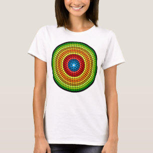 Gepunktetes abstraktes Mandala-Kunstdesign-65904 T-Shirt