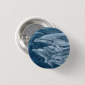 Gepunktetes Delphin-Button Button (Vorne & Hinten)