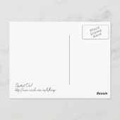 Gepunktetes Ei Postkarte (Rückseite)