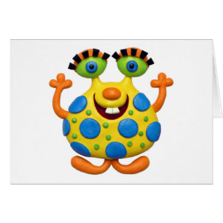 Gepunktetes gelbes Monster