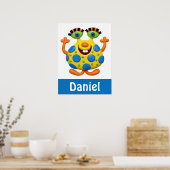 Gepunktetes Gelbmonster Poster (Küche)