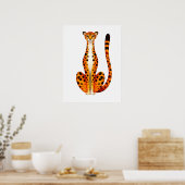 Gepunktetes Gepard-Porträt Poster (Küche)