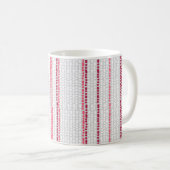 Gepunktetes gestreiftes Muster. Kaffeetasse (VorderseiteRechts)
