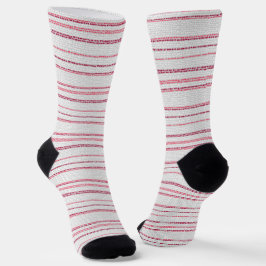 Gepunktetes gestreiftes Muster. Socken