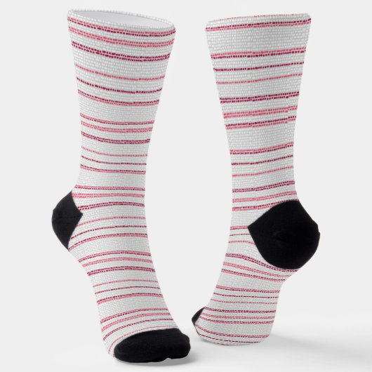 Gepunktetes gestreiftes Muster. Socken (Gewinkelt)