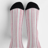 Gepunktetes gestreiftes Muster. Socken (Oben)