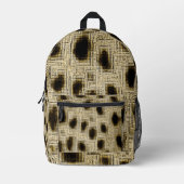 Gepunktetes Gold Bedruckter Rucksack (Vorderseite)