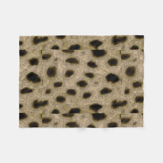 Gepunktetes Gold Fleecedecke (Vorderseite (Horizontal))