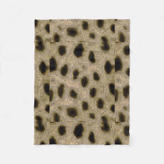Gepunktetes Gold Fleecedecke (Vorderseite)