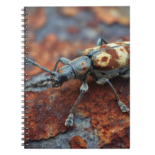 Gepunktetes Käfer-Rust-Notebook Notizblock (Vorderseite)