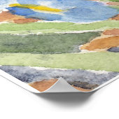 Gepunktetes Kaninchen auf Niederländisch Poster (Ecke)