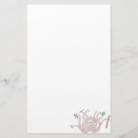 Gepunktetes Kraken-Briefpapier Briefpapier (Vorderseite)