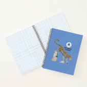 Gepunktetes Leopard-Notebook, 8 1/2" x 11" Notizblock (Innenseite)